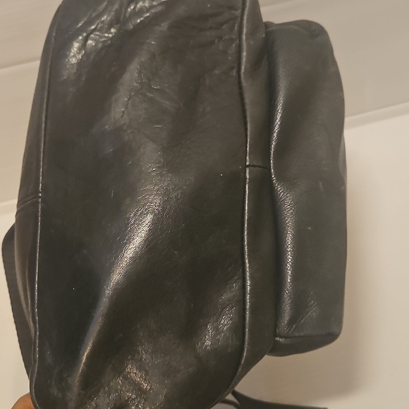 American Leather Co. Large Army Green Genuine Leather Backpack
